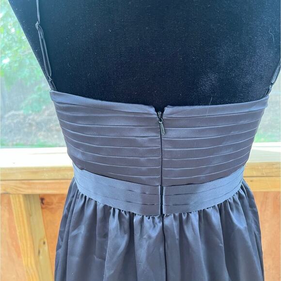 BCBGeneration Black Satin Mini Cocktail Dress Size 6. NEW - Picture 6 of 12